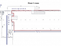 Схема склада 2050 м2 1 этаж